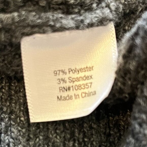 Arizona Sweater Womens Large Gray New High Neck Soft Size - Picture 7 of 9